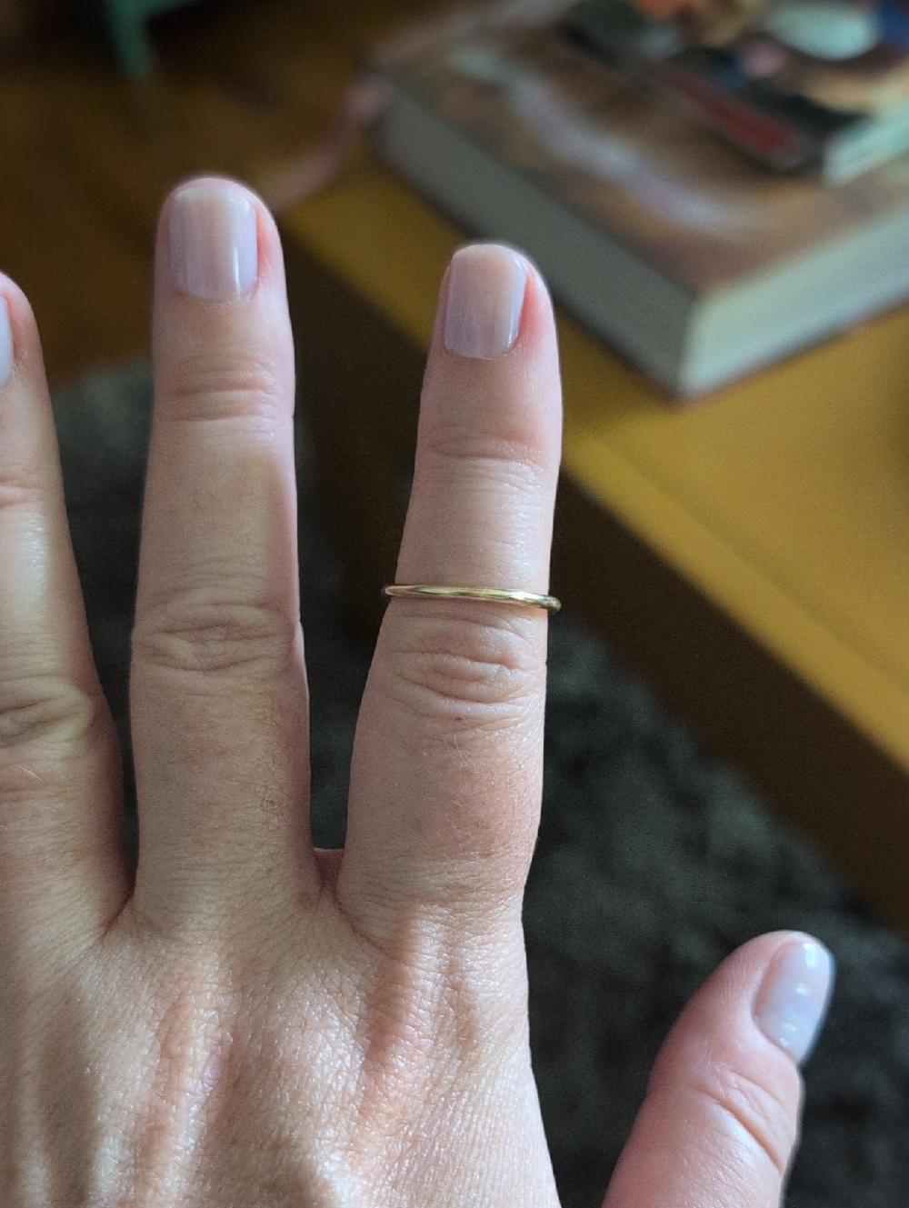 14K 1.5 mm Round Band Ring 6.5 - Picture 5 of 5
